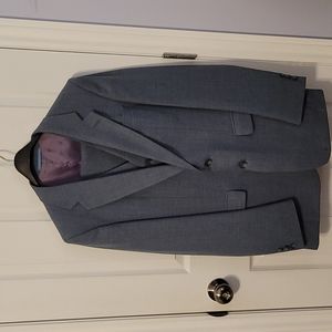 Mens Slate Blue Vintage 3 piece suit